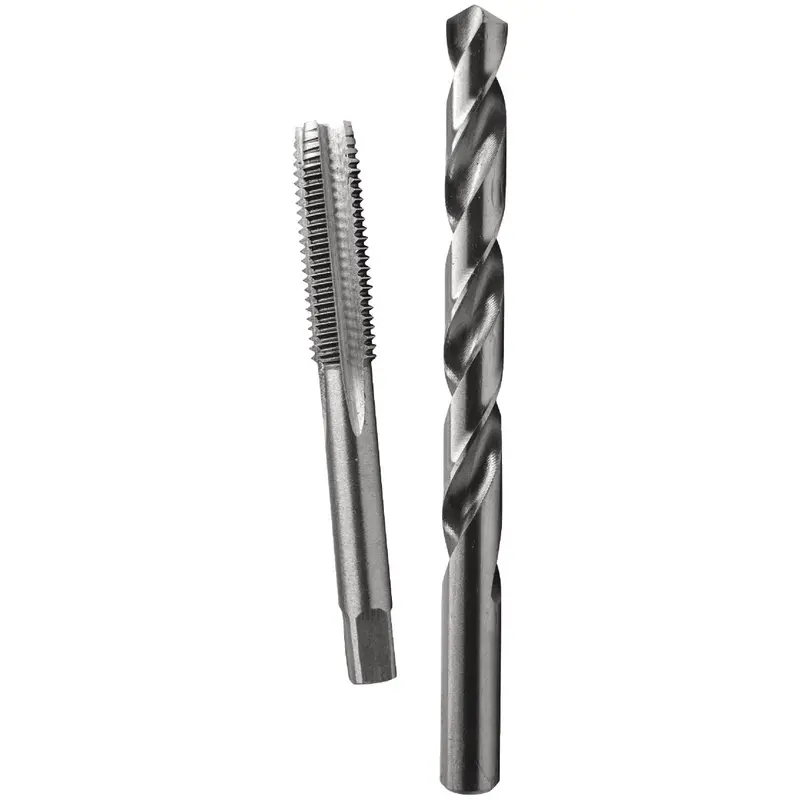 Century Drill & Tool Metric Tap And Drill Bit Set: 12 Mm X 1.25 Mm Tap + 24/64" Brite Bit 1