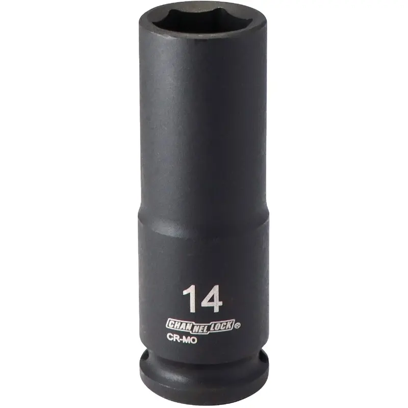 Channellock 3/8-Inch Drive 14Mm 6-Point Deep Impact Socket For Metric Fasteners 1
