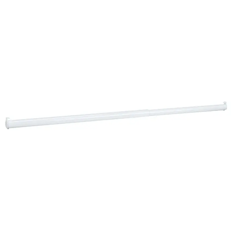 Closet-Pro Adjustable Heavy-Duty Closet Rod – 30" To 48" Extendable, 1-1/4" Diameter, White Finish 1