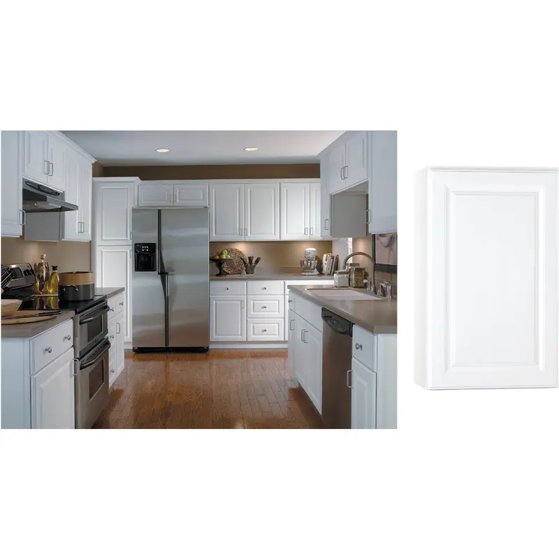 Continental Cabinets Hamilton Wall Cabinet – 18 In W X 30 In H X 12 In D, White Thermofoil Finish 1