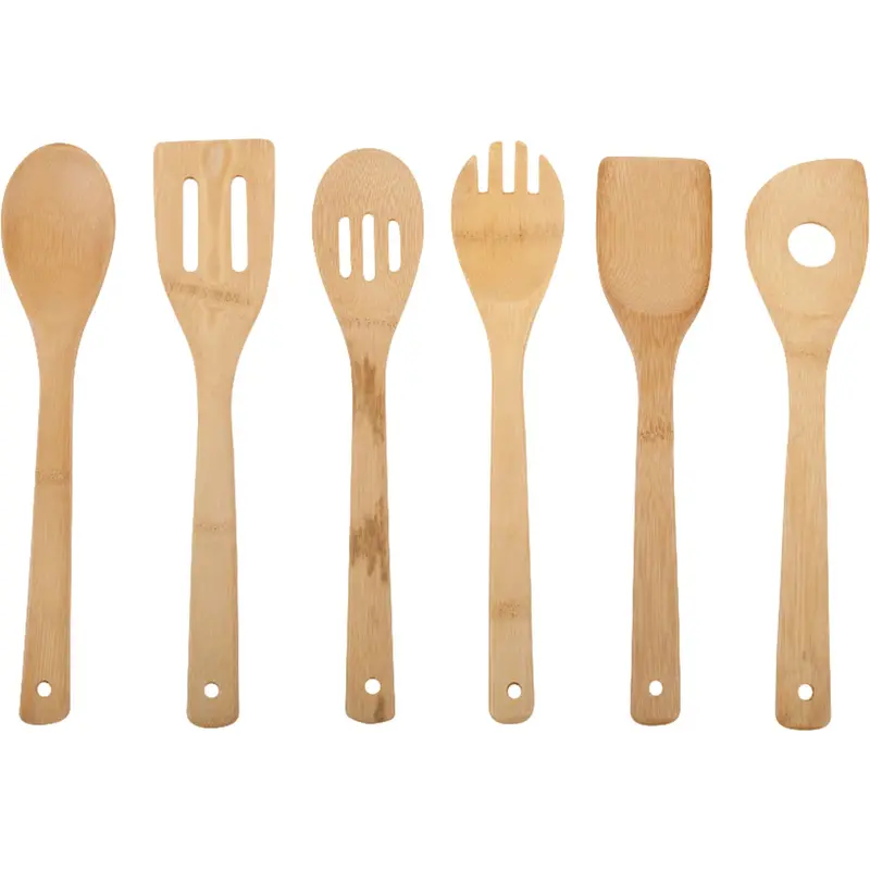 Core Kitchen 6-Piece Bamboo Cooking Utensil Set – Eco-Friendly Kitchen Tools 1