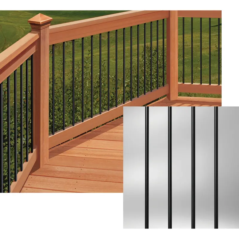 Deckorators Black Aluminum Classic Balusters – 26" Height, 10-Pack 1