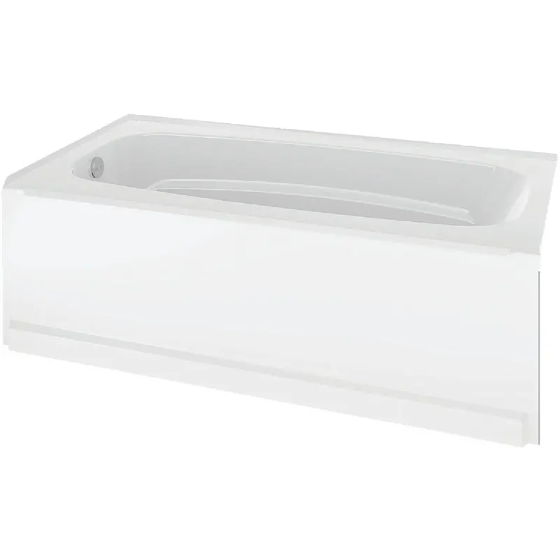 Delta Classic 400 Bathtub – 60 X 33 X 18 Inch Left-Drain Acrylic Soaking Tub In White 1