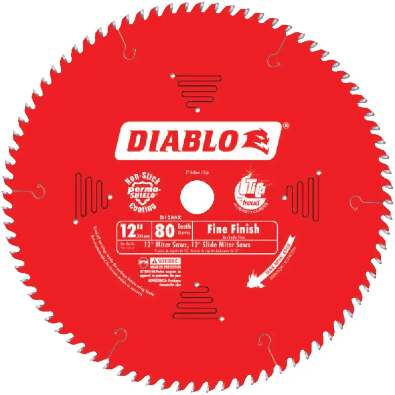 Diablo Fine-Finish Circular Saw Blade – 12-Inch Diameter, 80-Tooth Carbide 1