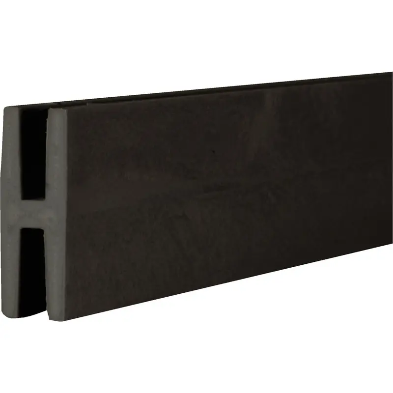 Dimensions Black Vinyl H-Divider Panel – 1-31/32" W × 97" L × 3/4" D 1