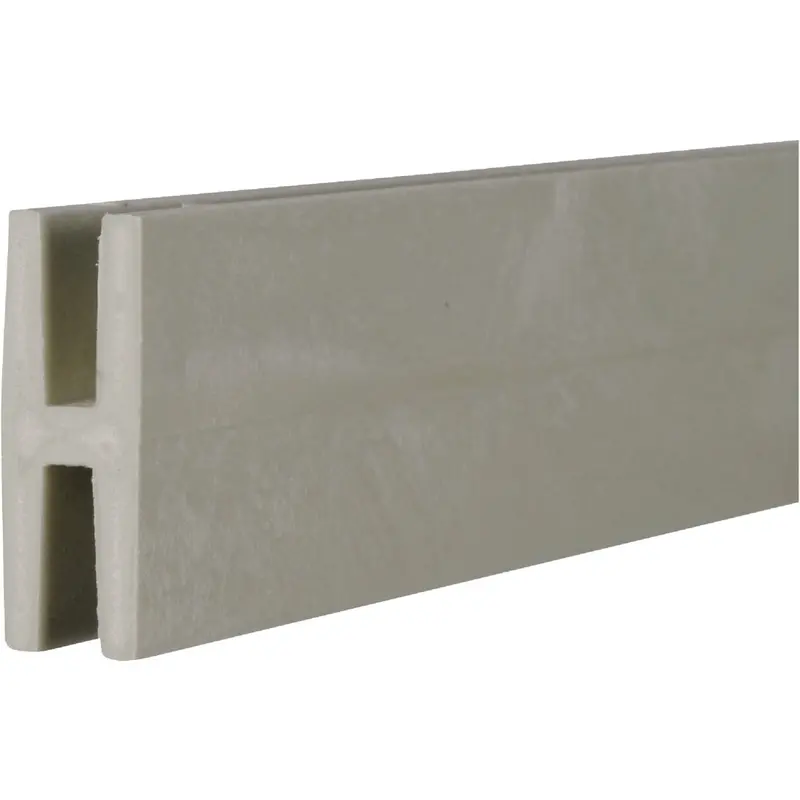 Dimensions Gray Vinyl H-Divider Panel – 2-1/8" W X 95-1/2" L X 3/4" D 1