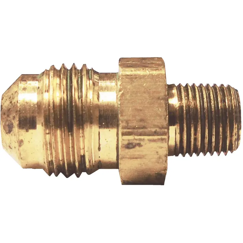 Do It 3/8" X 1/2" Brass Male Flare Adapter – Compression Fitting For Refrigeration & Plumbing 1