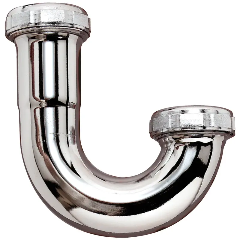 Do It Best Chrome-Plated Brass J-Bend Trap: 1-1/2" Diameter 1