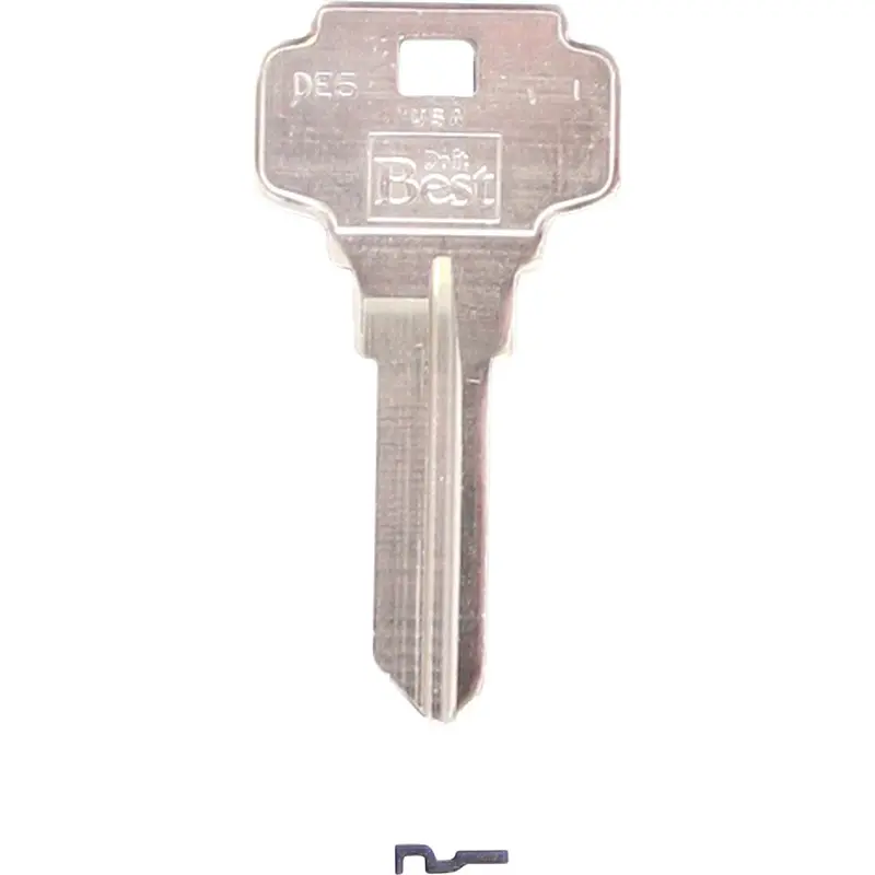 Do It Best Dexter Nickel-Plated House Keys – De6 Style, 10-Pack 1