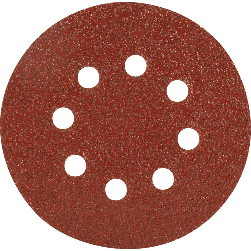 Do It Best Vented Sanding Discs – 5" Diameter, 40-Grit Aluminum Oxide, 8-Hole Pattern With Hook-And-Loop Backing (50-Pack) 1