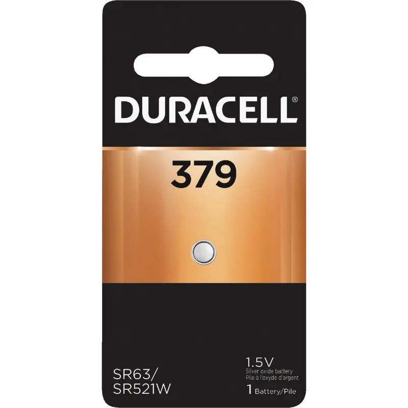 Duracell 379 Silver Oxide Button Cell Battery – For Watches, Calculators & Small Electronics 1