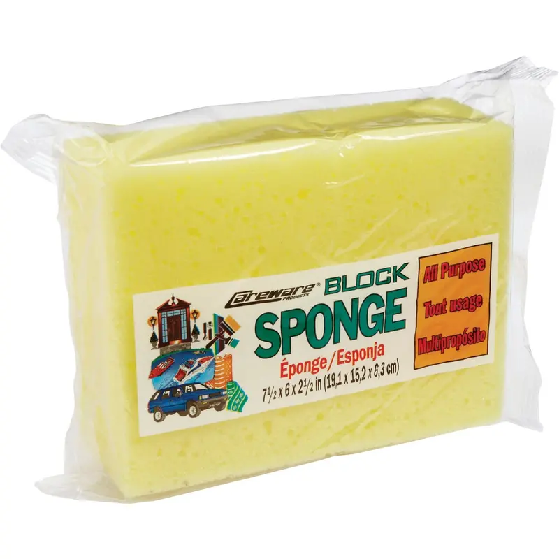 Ez One Extra-Large Yellow Foam Sponge – 7.5" × 6" Cleaning & Detailing Tool 1