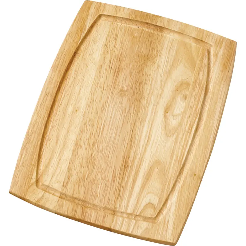 Farberware Curved Wooden Cutting Board – 8" X 10" Food-Safe Surface 1
