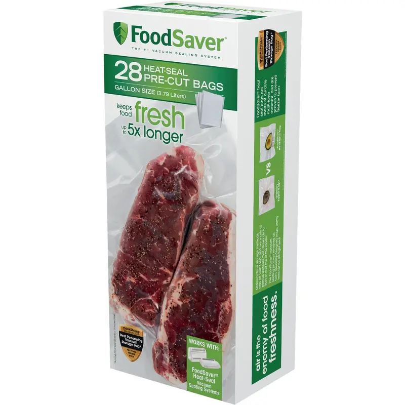 Foodsaver Vacuum Sealer Bags – 1-Gallon Size, Bpa-Free, 28-Pack For Freshness Preservation 1