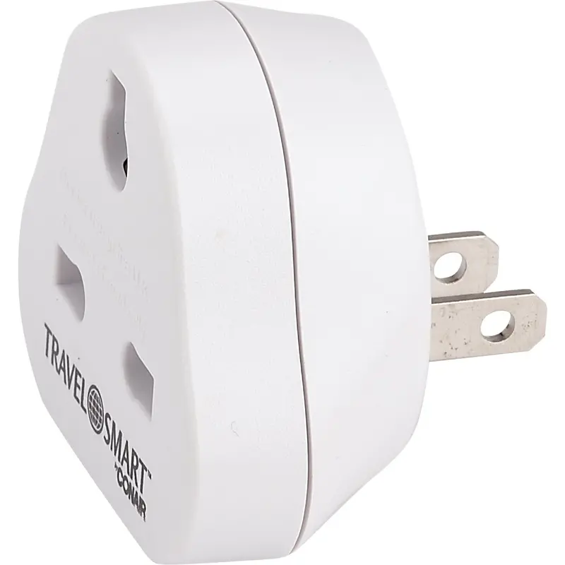 Franzus Travel Smart 3-Blade Universal Adapter – Uk Plug Compatible With North America, South America, Caribbean & Japan Outlets 1