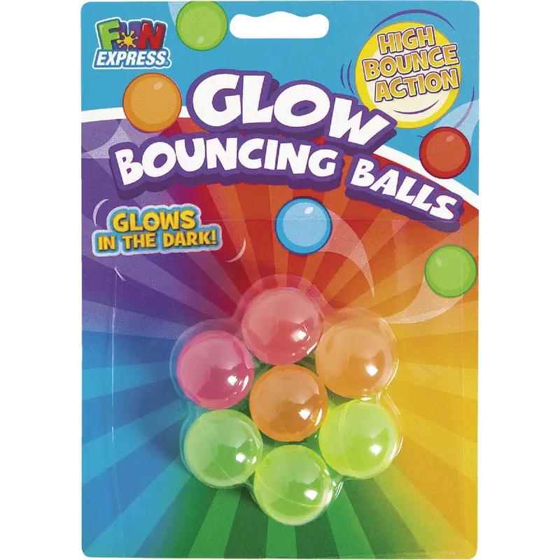 Fun Express Assorted Color Rubber Bouncing Balls – 1-Inch Diameter 1