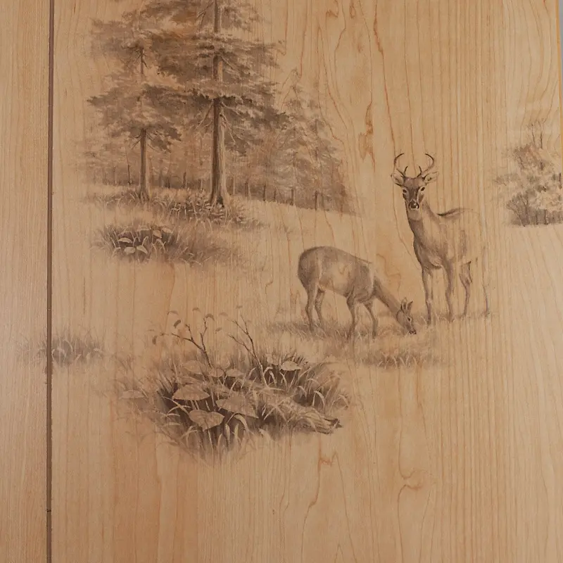 Global Product Sourcing Woodsman Wall Paneling – 4' X 8' X 1/8", Random Groove Profile Wood-Look Interior Cladding 1