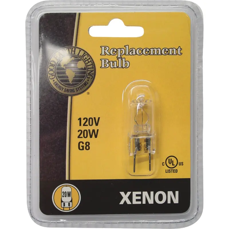 Good Earth Lighting G8 Xenon Replacement Bulb – 20W Clear Bi-Pin Base, Special Purpose Use 1
