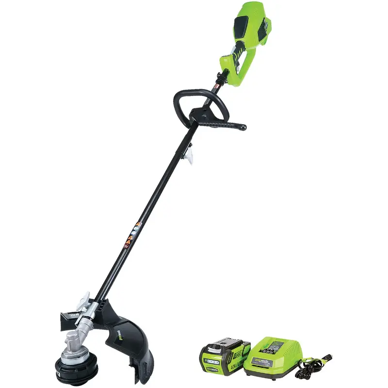 Greenworks G-Max 40V Cordless String Trimmer – 14" Straight Shaft, Lithium-Ion Powered 1