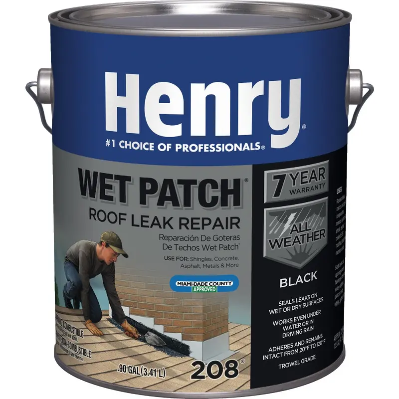 Henry Wet Patch Roof Cement – 1-Gallon Waterproof Sealant & Repair Compound 1