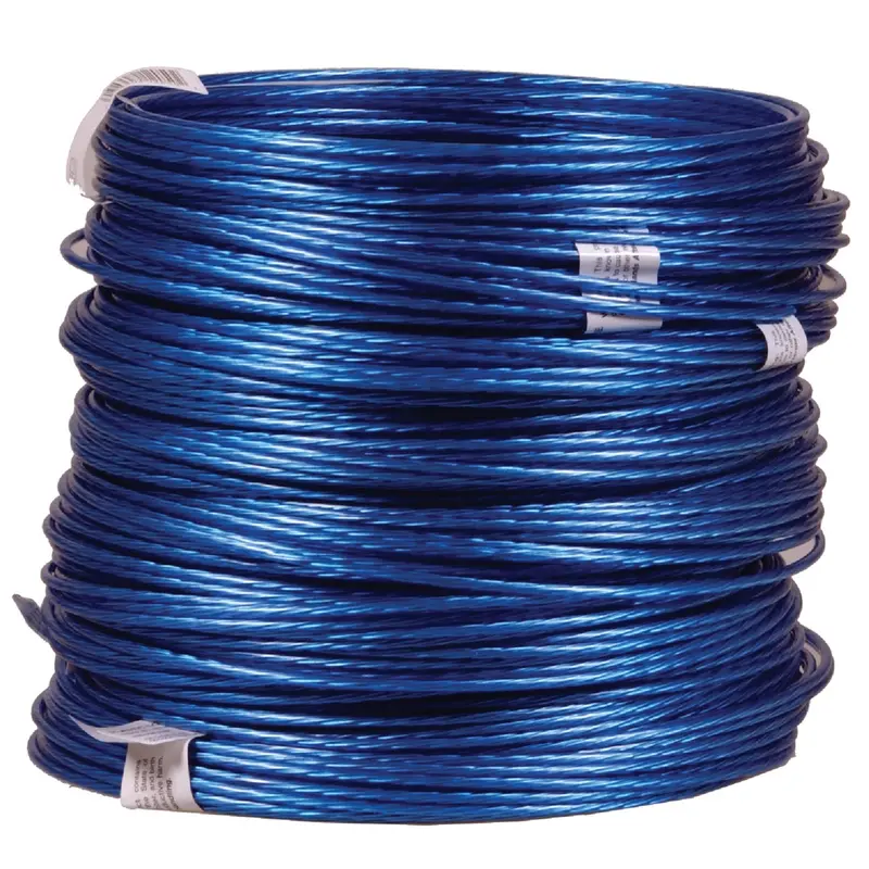 Hillman 50 Ft 9-Gauge Galvanized Guy Wire – Plastic-Coated General-Purpose Anchor & Support Cable 1