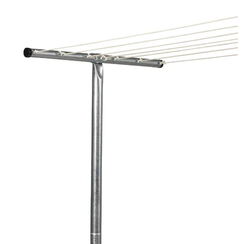 Household Essentials Sunline Clothesline Post – 90" Tall, 2" Diameter Steel Pole With Ground Sleeve 1