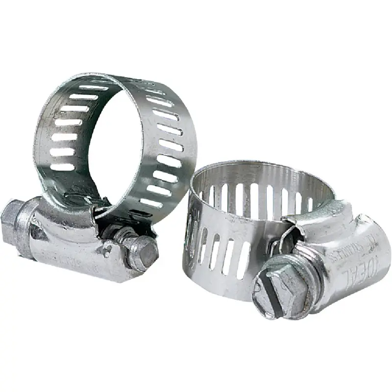 Ideal All-Stainless Steel Hose Clamp – Adjustable 1/2" To 1-1/4" Diameter 1