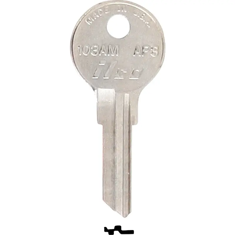 Ilco Nickel-Plated File Cabinet Key – Ap3 Style, 10-Pack 1