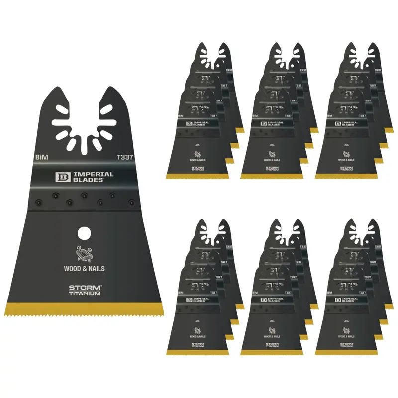 Imperial Blades One Fit Oscillating Tool Blade – 2.5 Inch Titanium-Coated, 25-Pack 1
