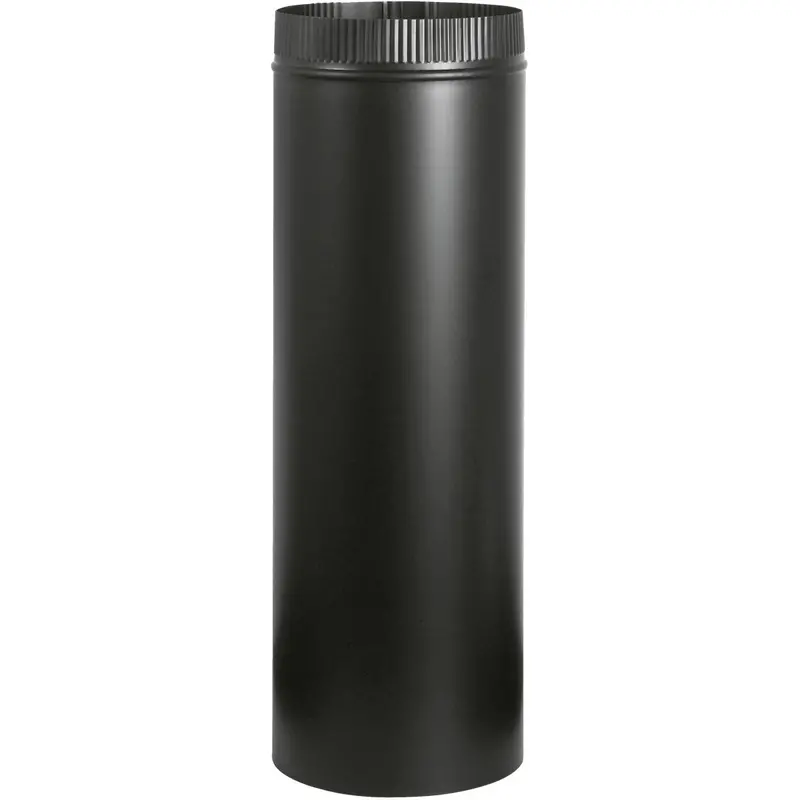 Imperial Snaplock Black Stove Pipe – 6" X 24", Rated For 1200°F 1
