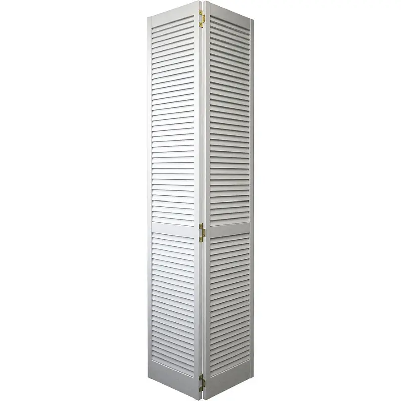Jeld-Wen Pine Louvered Bifold Door – 24 In. W X 80 In. H, Primed White Finish 1
