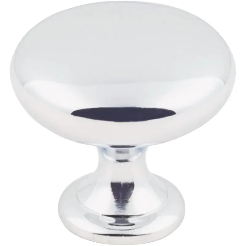 Kasaware Chrome Cabinet Knobs – 1.125 In Diameter Polished Finish, 4-Piece Set 1