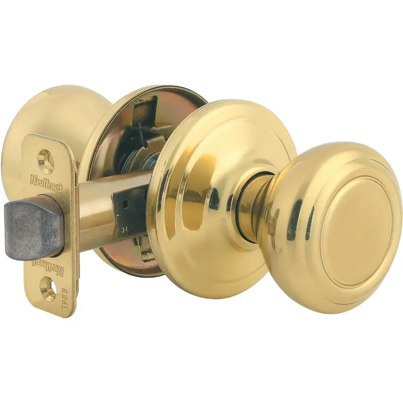 Kwikset Signature Hall And Closet Door Knob In Polished Brass – Single-Pack Hardware 1