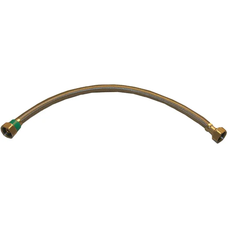 Lasco Braided Stainless Steel Faucet Connector – 1/2-Inch Ips X 24-Inch 1