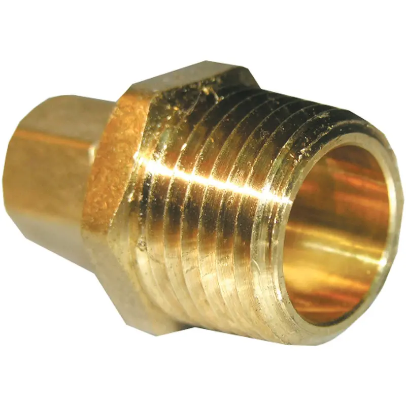 Lasco Brass Compression Adapter: 5/16" C X 1/4" Mpt 1