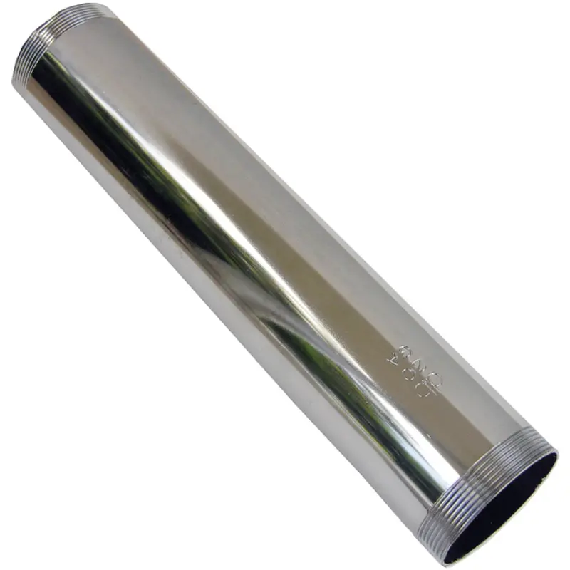 Lasco Chrome-Plated Threaded Tube – 1-1/4" Diameter × 6" Length 1