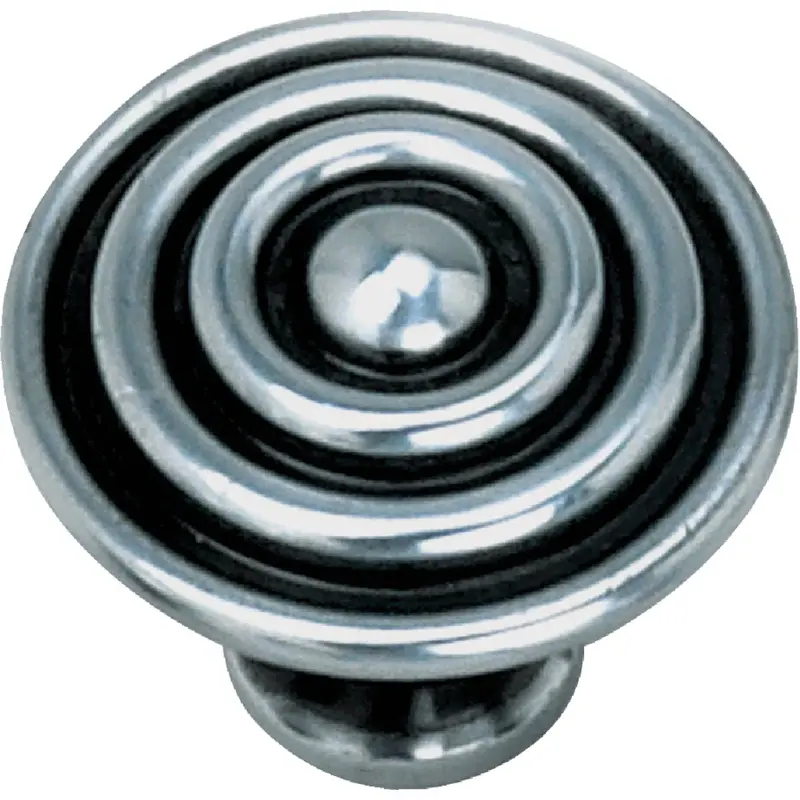 Laurey Antique Silver Target-Style Cabinet Knob – 1.5-Inch Diameter 1