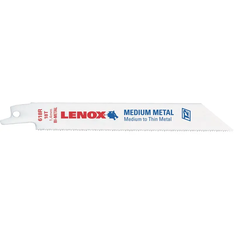 Lenox Reciprocating Saw Blades: 6", 18 Tpi Medium Metal Cut, 5-Pack 1
