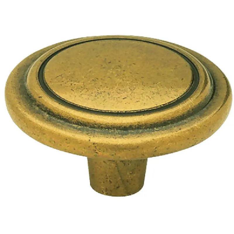 Liberty Antique Brass Cabinet Knob – 1-1/4-Inch Diameter, 2-Pack 1