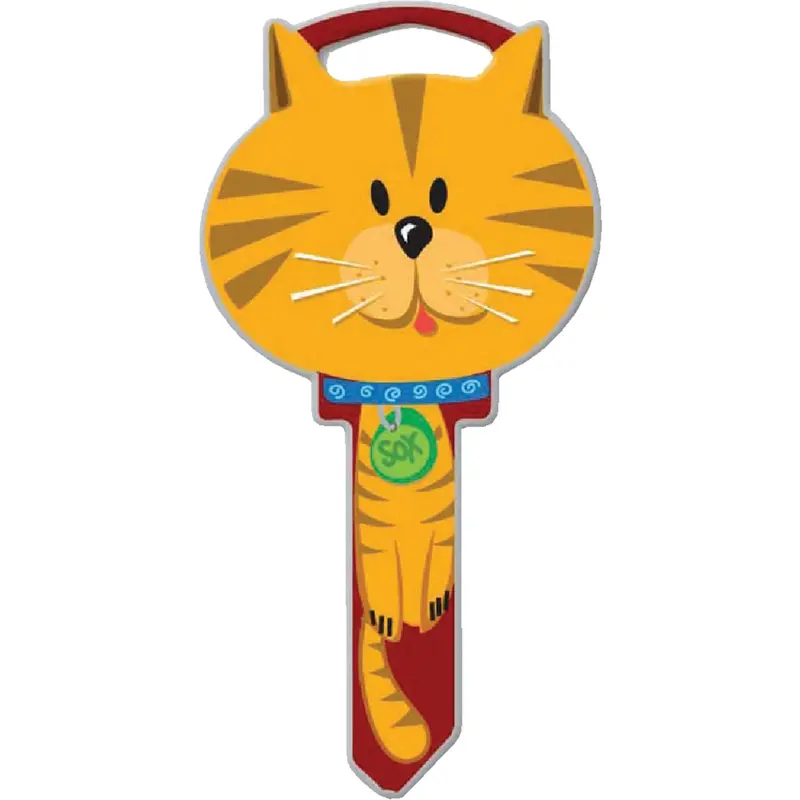 Lucky Line Decorative Cat-Themed House Key – Sc1 Cut, Stylish Design 1