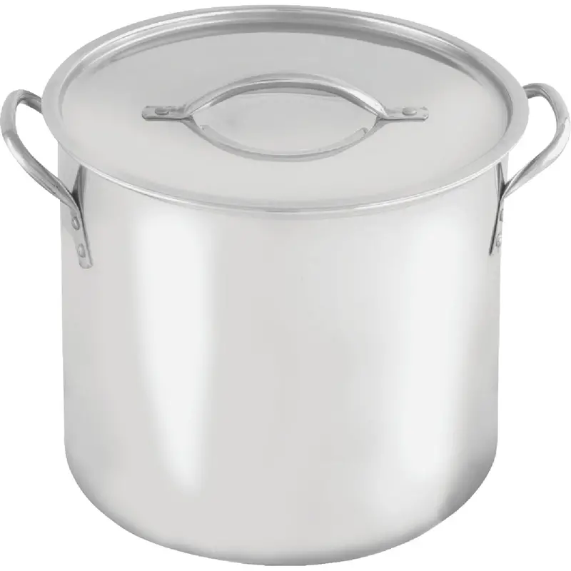 Mcsunley 20-Quart Polished Stainless Steel Stockpot – Heavy-Duty Cookware 1