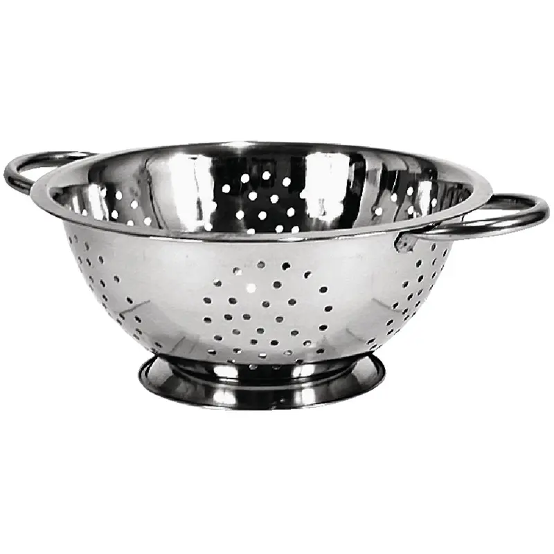 Mcsunley 3-Quart Stainless Steel Colander – Heavy-Duty Kitchen Strainer With Reinforced Handles 1