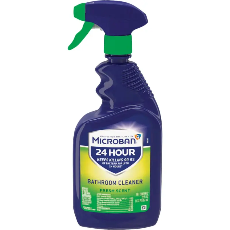Microban 22-Ounce Bathroom Disinfectant Cleaner – Fresh Scent Formula 1
