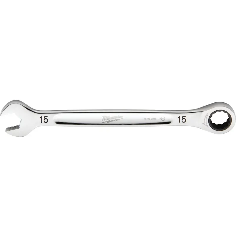 Milwaukee 15Mm 12-Point Ratcheting Combination Wrench – Metric Precision Tool 1
