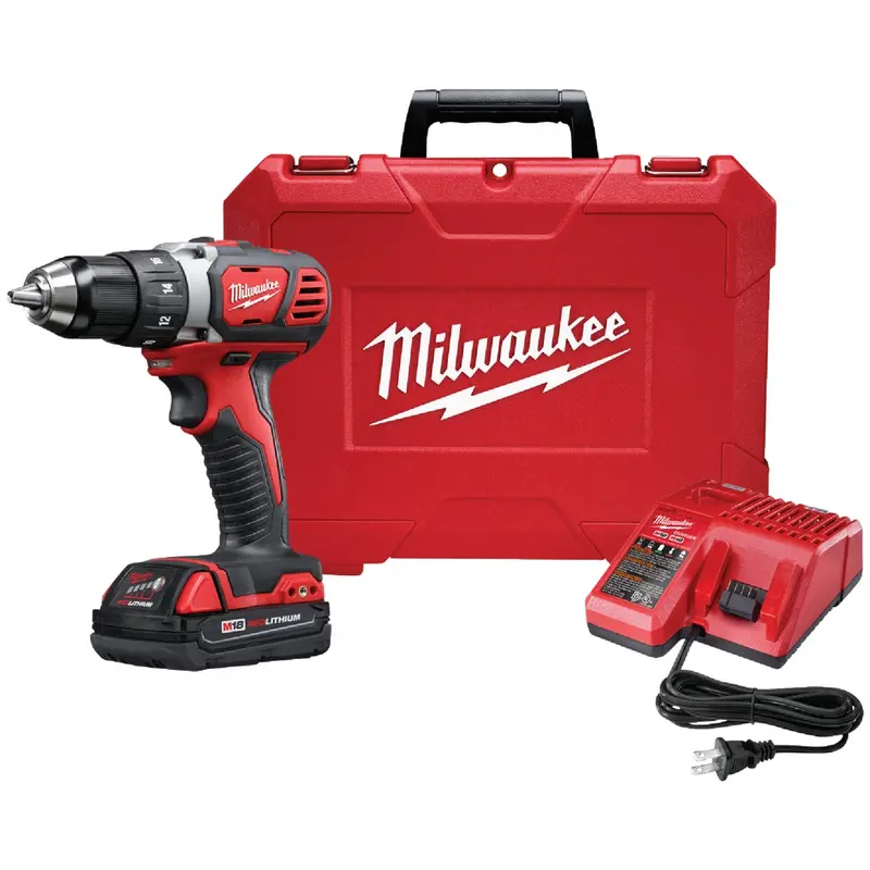 Milwaukee M18 Compact Cordless Drill Kit – 18V Lithium-Ion, 1/2" Chuck 1
