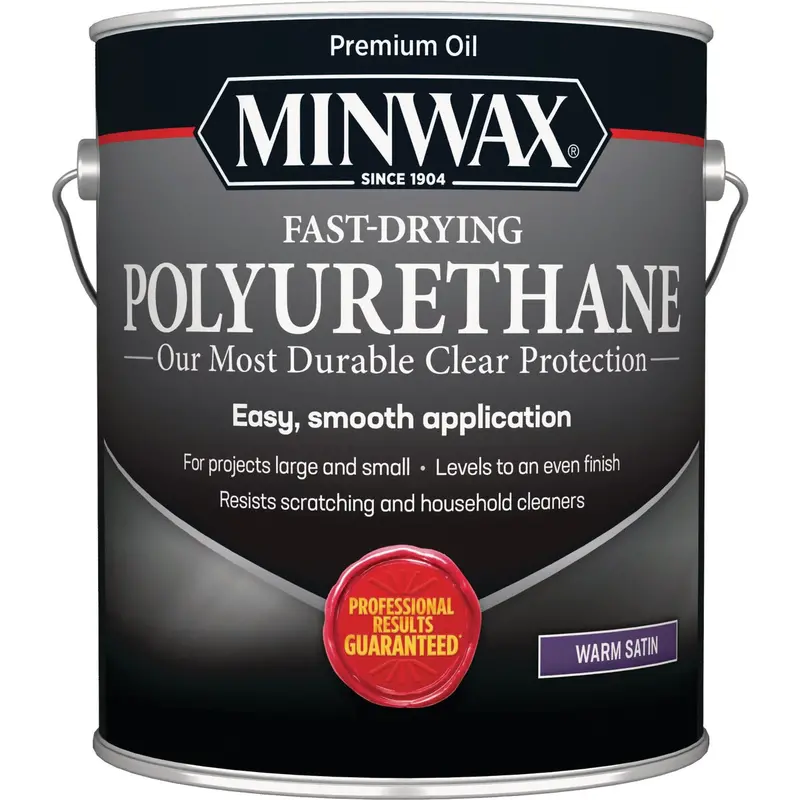 Minwax Satin Interior Polyurethane – Fast-Drying, 1-Gallon Can 1