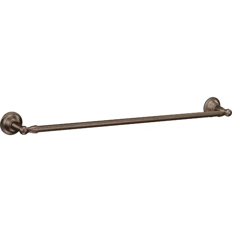 Moen Sage Towel Bar – 24" Long, Oil-Rubbed Bronze Finish, Wall-Mounted Bathroom Accessory 1