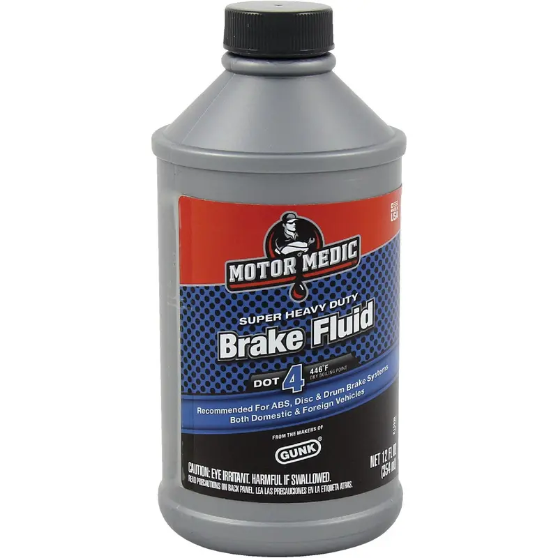 Motormedic Super Heavy-Duty Dot 4 Brake Fluid – 12 Oz. High-Performance Formula 1