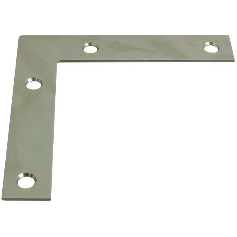 National Catalog 117 Zinc Flat Corner Iron – 4" × 3/4", Structural Support Angle 1