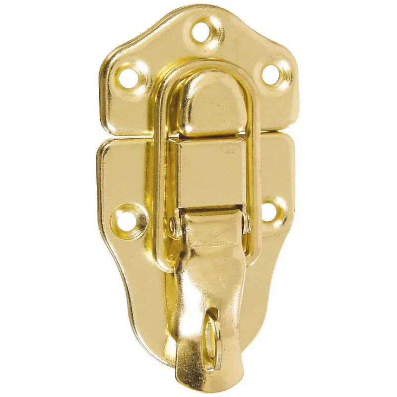 National Catalog V1849 Lockable Draw Catch With Brass Finish 1